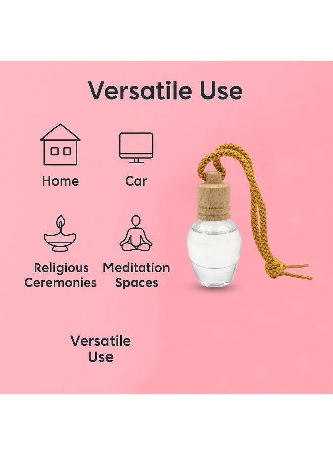 معطر جو سائل معلق، لون أسود، تركيبة عضوية خالية من الكحول، زجاجة مانعة للتسرب للسيارة والمنزل والمكتب - Image 3